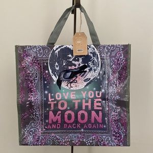 NEW. Large Reusable Tote Bag. “Love you to the moon and back aga…